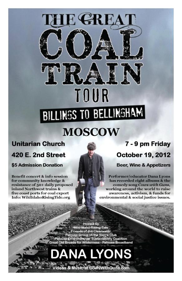 Dana Lyons 2012 Coal Train Tour Moscow Poster