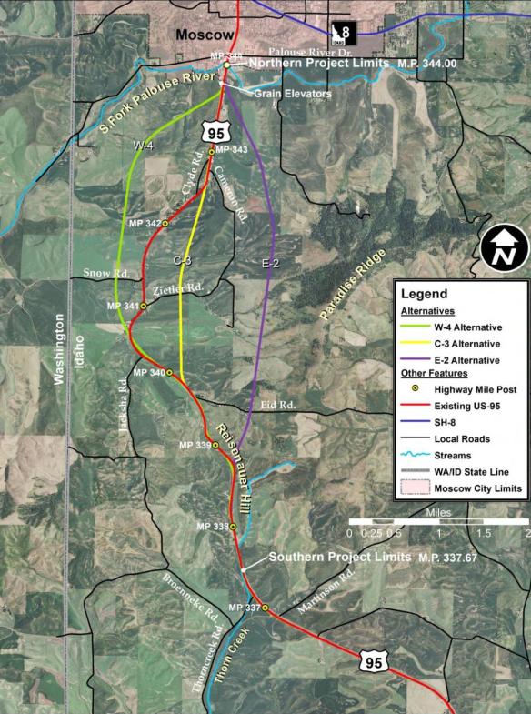 US Highway 95 DEIS Re-Route Alternatives