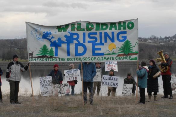 Standing in solidarity by the Snake River (Greg Mack photo)