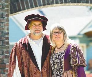 Bill and Dianne French are the king and queen of the 40th Moscow Renaissance Fair.
