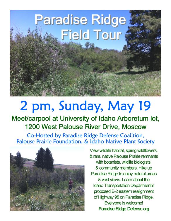 Paradise Ridge Field Tour Flyer