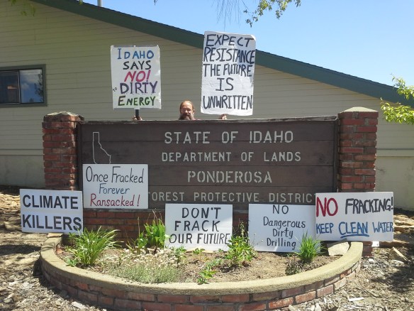Stop the Frack Attack, Idaho! in Deary (Helen Yost photo)