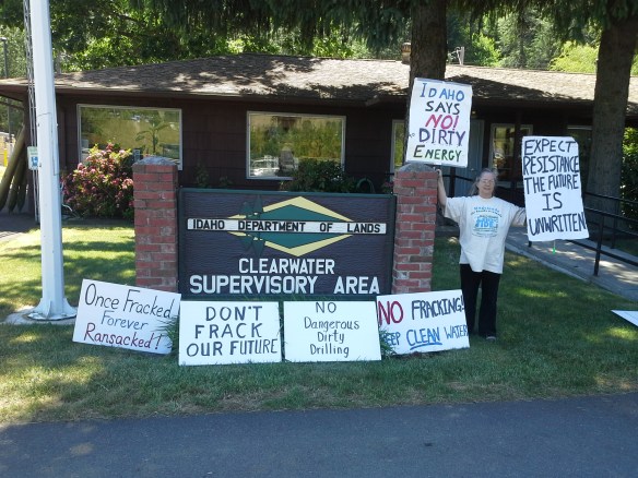 Stop the Frack Attack, Idaho! in Orofino (Helen Yost photo)
