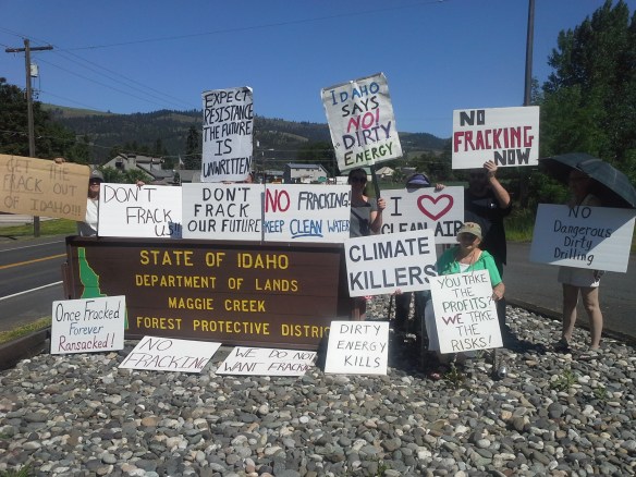 Stop the Frack Attack, Idaho! in Orofino (Helen Yost photo)