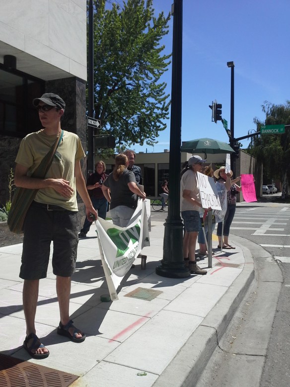 Stop the Frack Attack, Idaho! in Boise (Helen Yost photo)