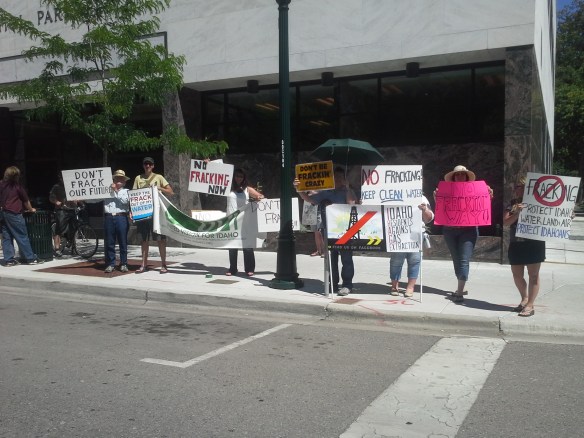 Stop the Frack Attack, Idaho! in Boise (Helen Yost photo)