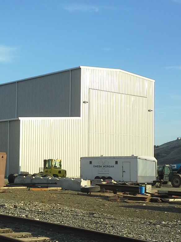 Port of Wilma warehouse leased for Omega Morgan megaload storage, disassembling, and staging 10-20-13 (Wild Idaho Rising Tide photo)