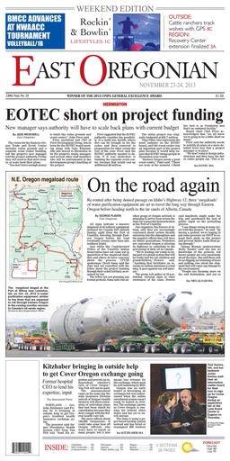 Megaload on the Road Again - East Oregonian