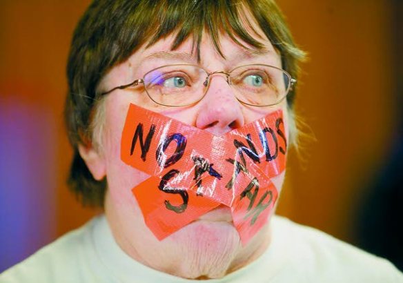 Ellen Roskovich expresses her opposition to proposed oversized loads during a workshop at Moscow City Hall on Wednesday (Moscow-Pullman Daily News/Geoff Crimmins photo).