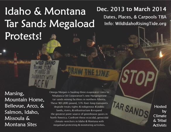 Idaho & Montana Tar Sands Megaload Protests Flyer 2