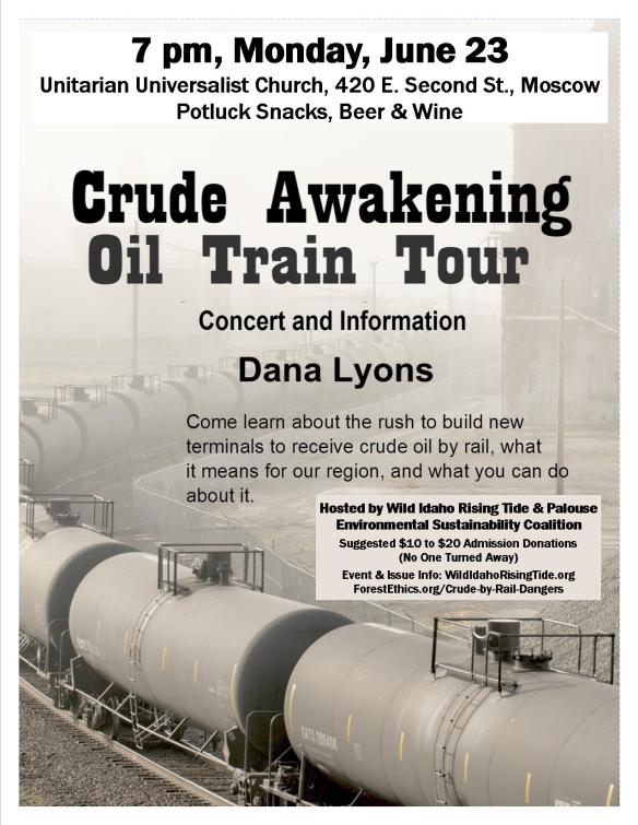 Moscow Crude Awakening Oil Train Tour Show Flyer