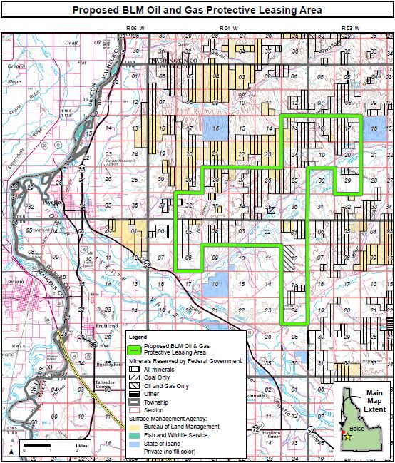 Proposed BLM Oil & Gas Protective Leasing Area