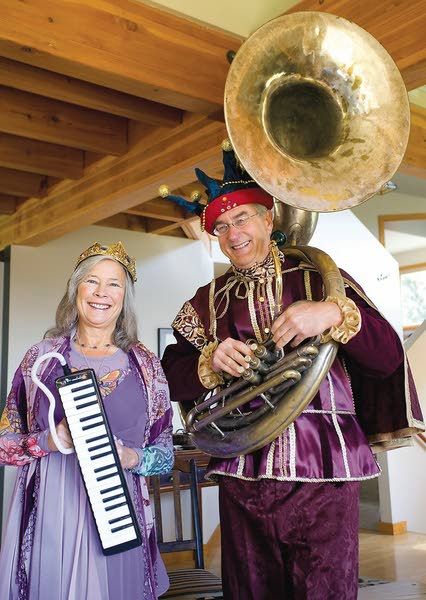 Jeanne McHale and Fritz Knorr of rural Moscow will serve as the queen and king of the Moscow Renaissance Fair on Saturday and Sunday (Geoff Crimmins/Moscow-Pullman Daily News photo).