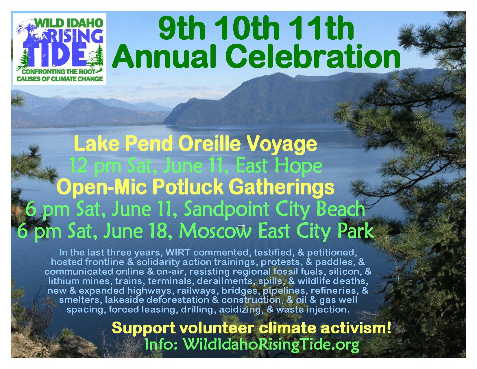 9th 10th 11th Annual WIRT Celebrations Flyer